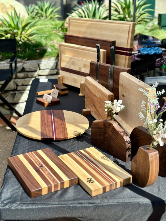 Cutting Boards and Charcuterie Boards displayed on table – Bonobuilt