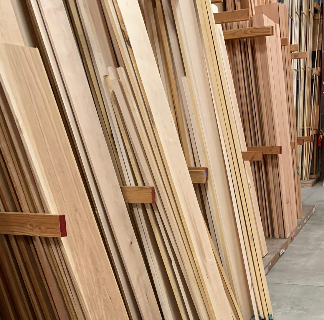 Hardwood Lumber Display